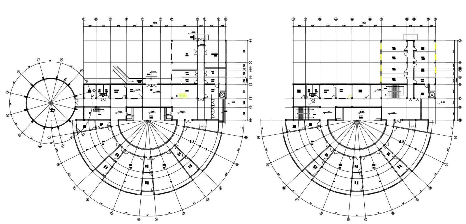 Modern Commercial Building Plan AutoCAD File
