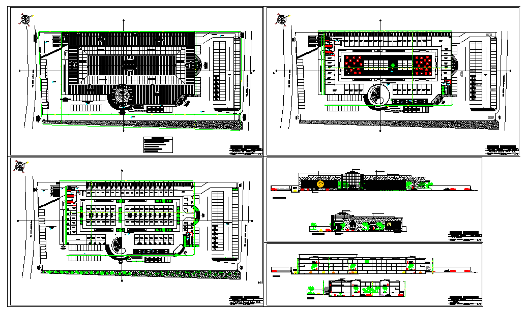 Modern Design For Shopping Centre Detail. 
