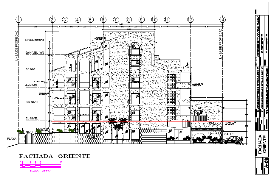 Modern Elevation design dwg file