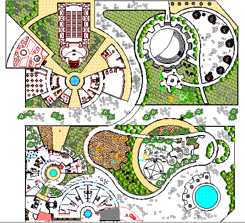 Modern Five Star Hotel Architecture Project dwg file