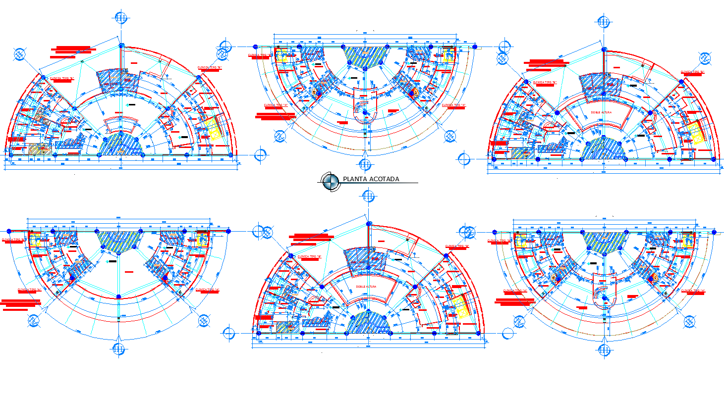 Modern Hotel Project detail dwg file
