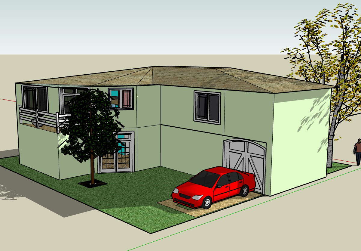 Modern House with a Garden