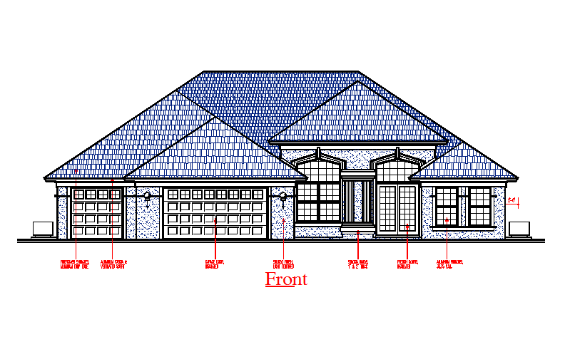 Modern Wooden House Elevation design