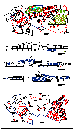 Modern art museum design drawing
