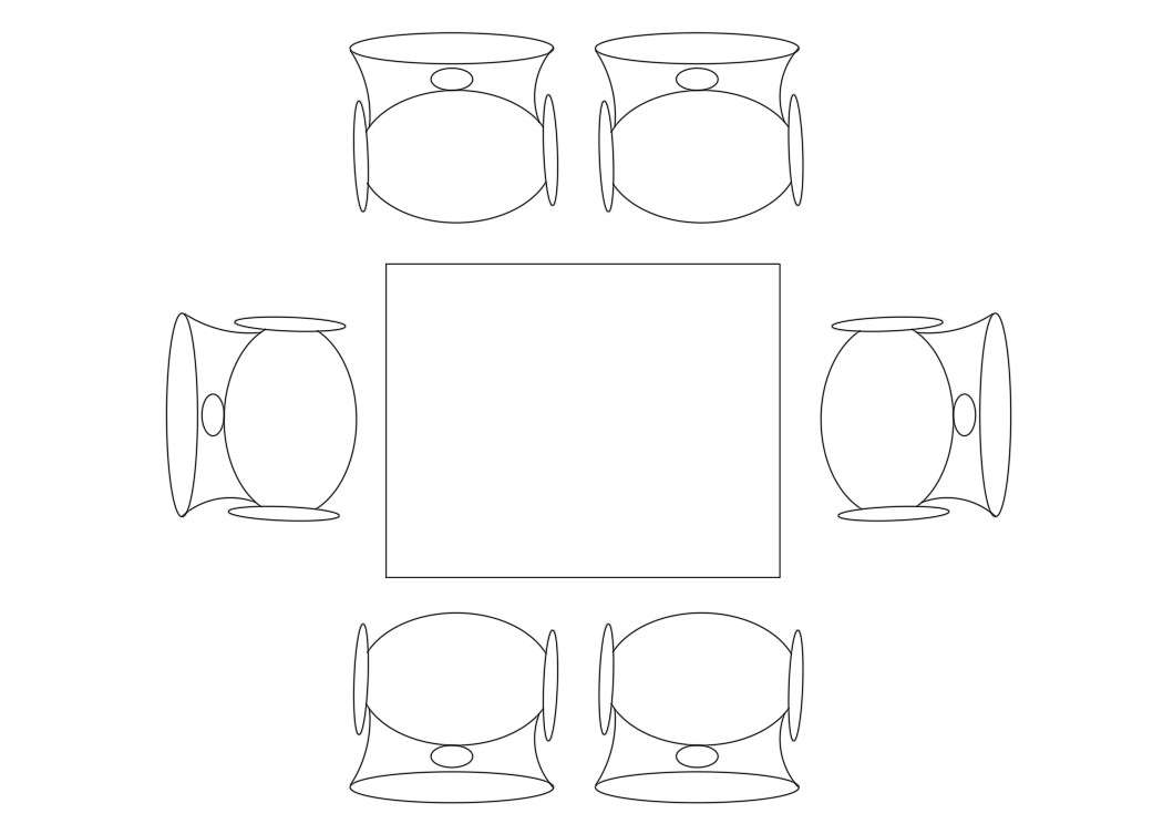 Modern dining table details