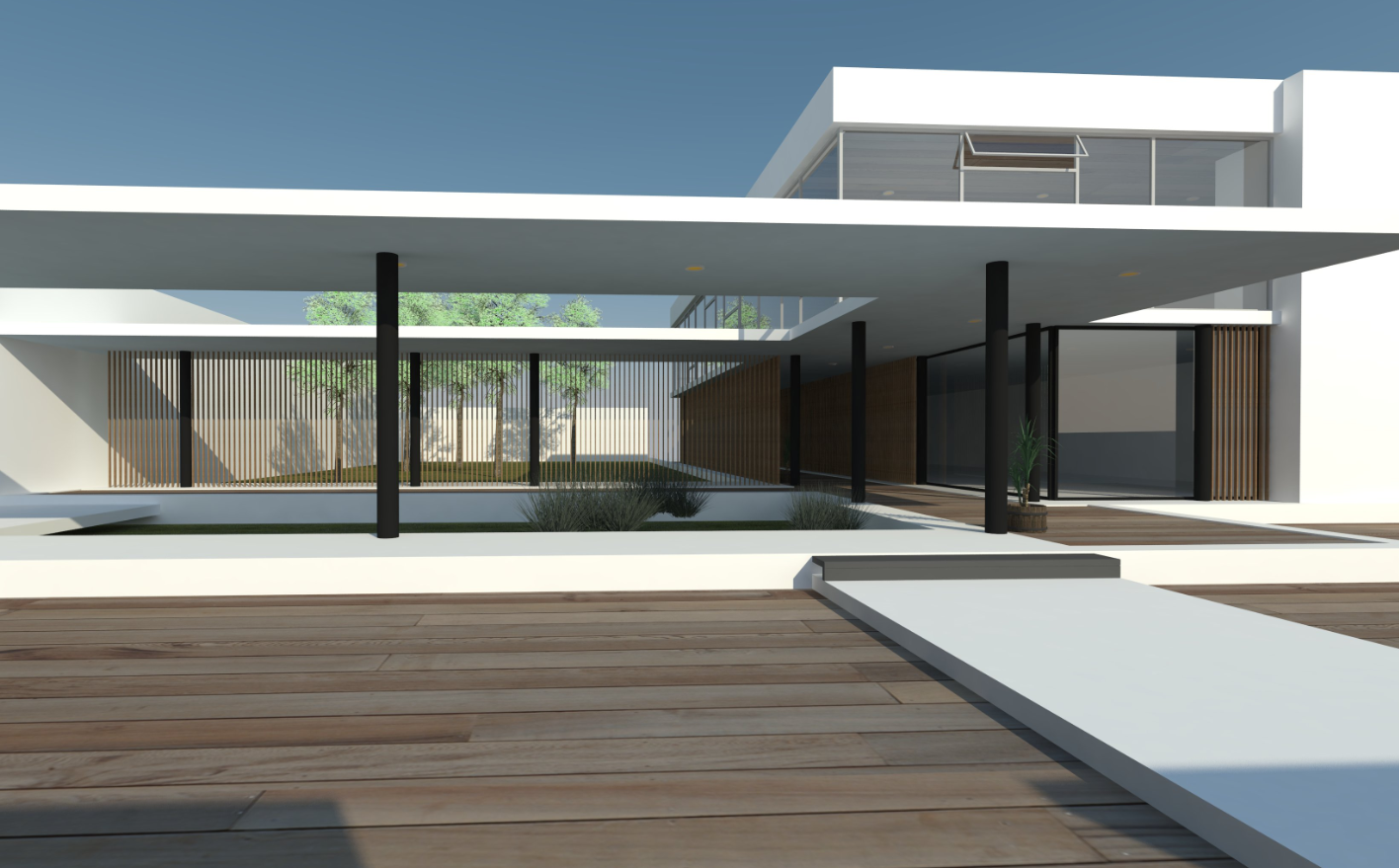 Modern house architecture 3d sketchup model 