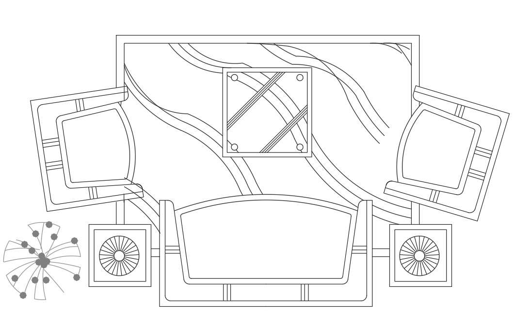 Modern sofa details