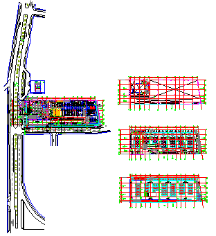 Modern super market design drawing