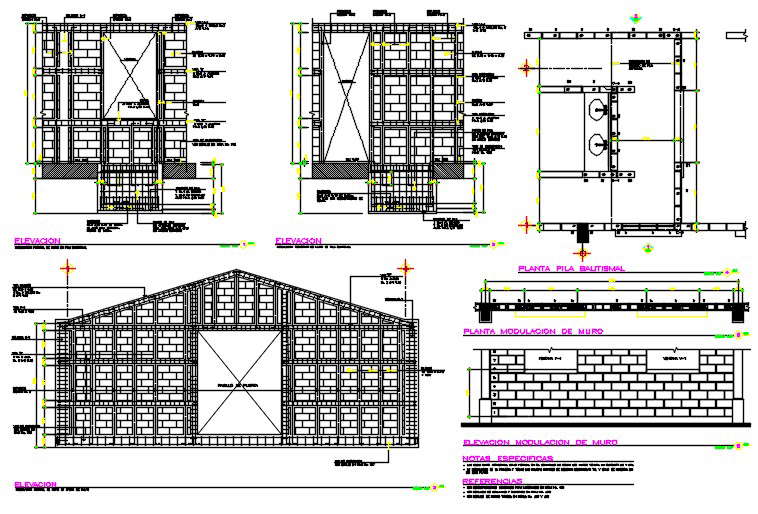 Modulation of walls detail