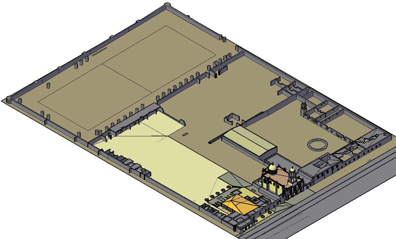 Mosque Drawing 3D In DWG File