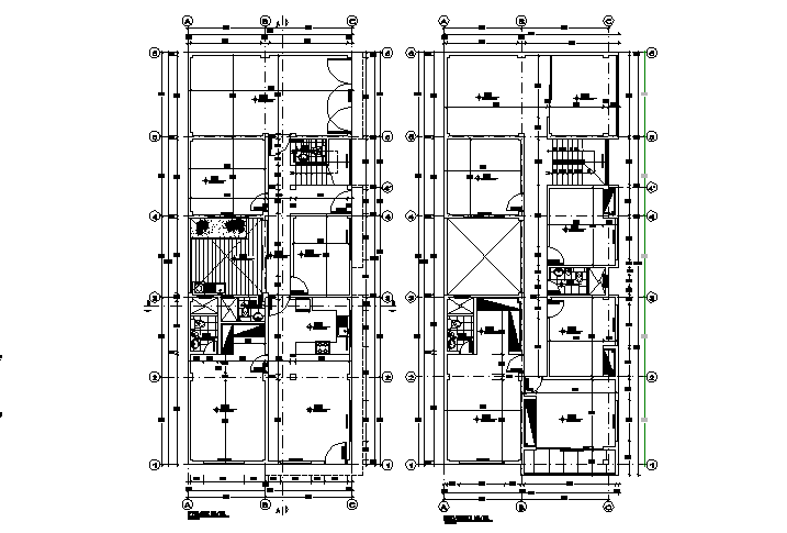 Multi family house dwg file