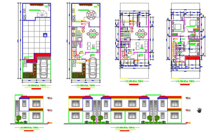 Multi family traditional style 2 storeys house