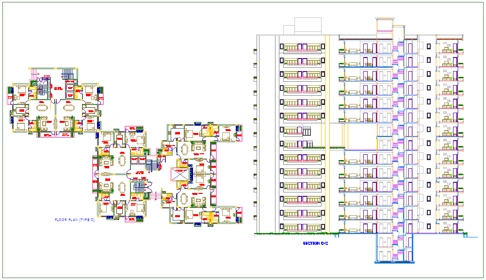 Multi house building design