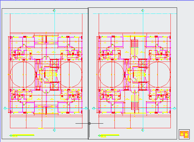 Multi-Unit Residential Floor Plan DWG Design for CAD Projects