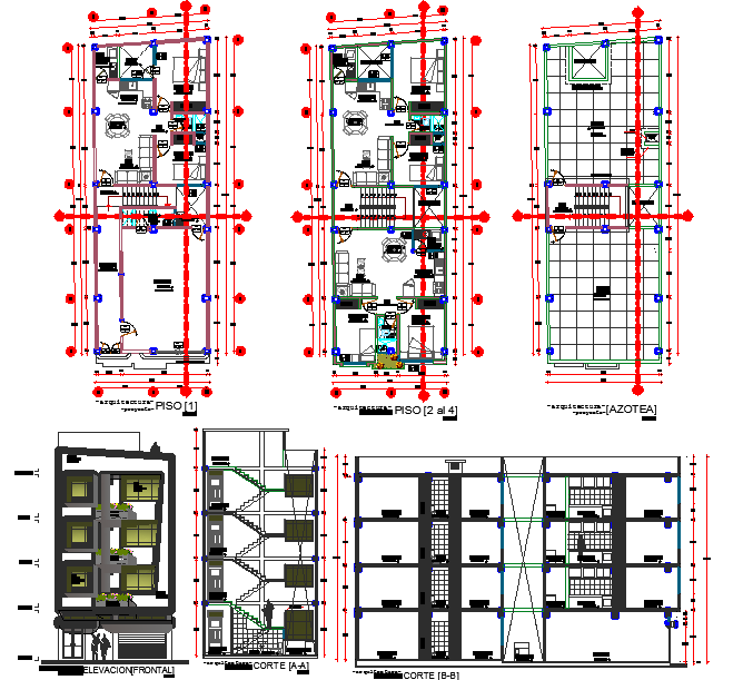 Multifamily Residence Layout plan 