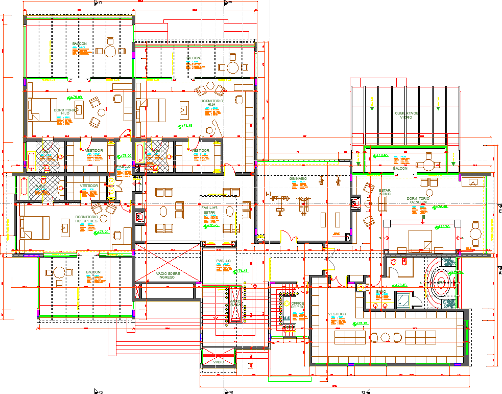 Multifamily Residence Plan dwg file