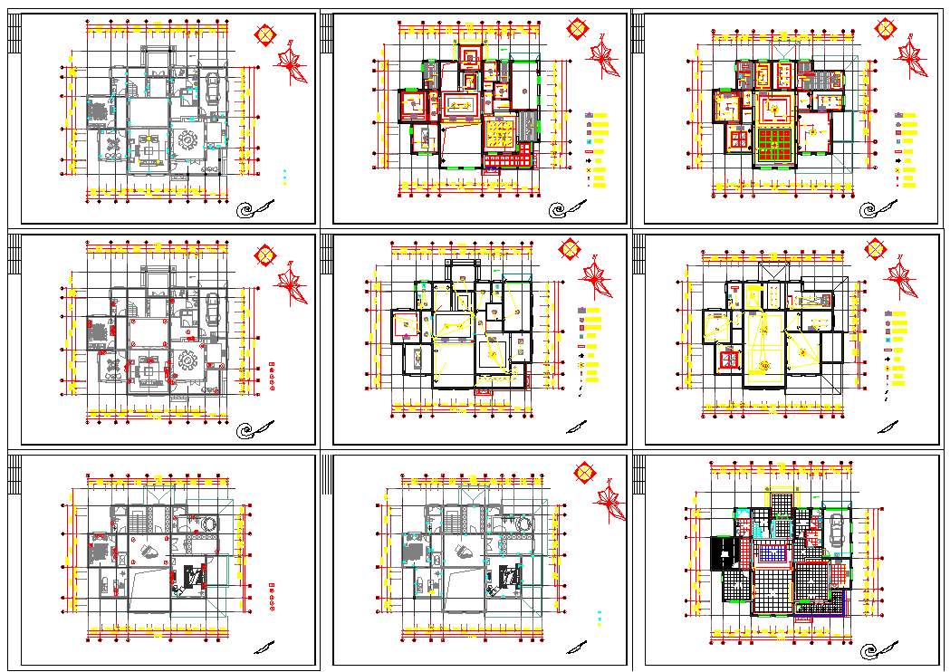 Multifamily Residence Project detail dwg file