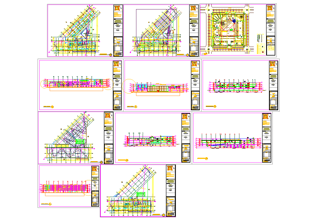 Multiplex theater architecture master plan and detail 