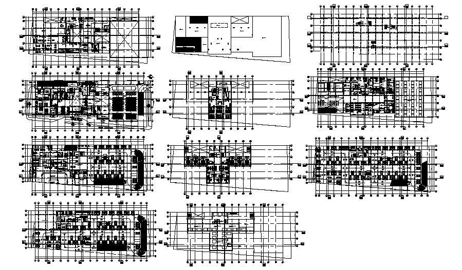 Multipurpose Building In AutoCAD File