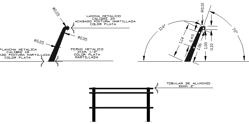 Municipal market constructive details dwg file