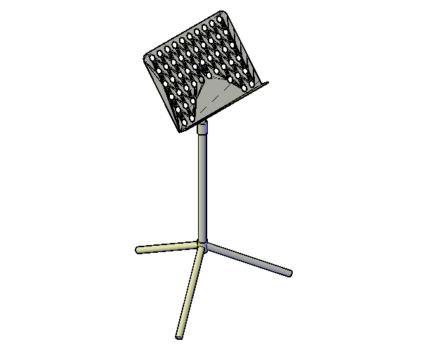 Music stand 3d details 