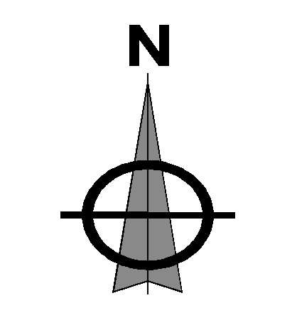 North Direction 2D Block AutoCAD File