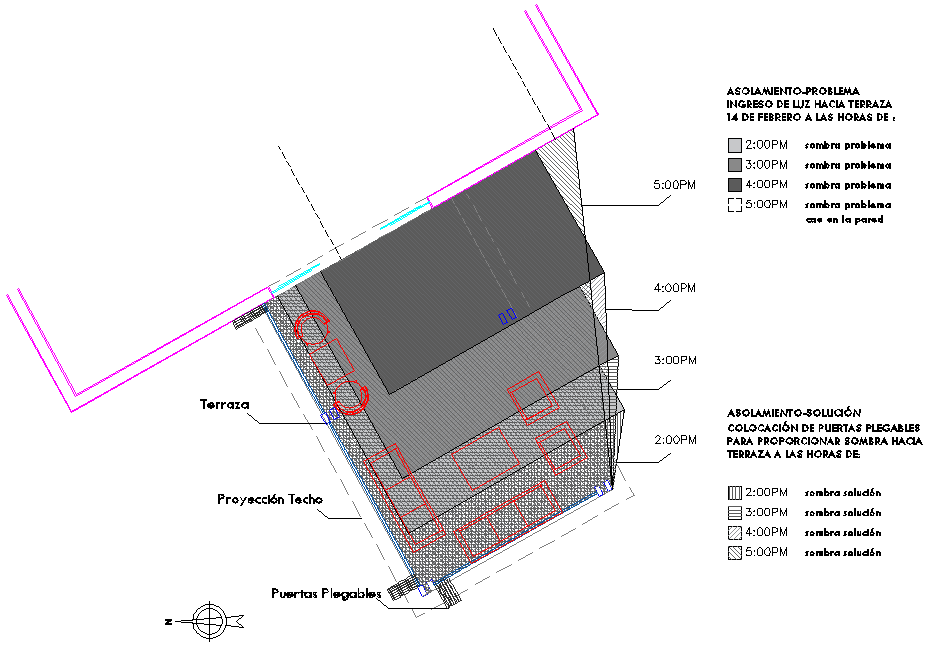 North direction office plan dwg file