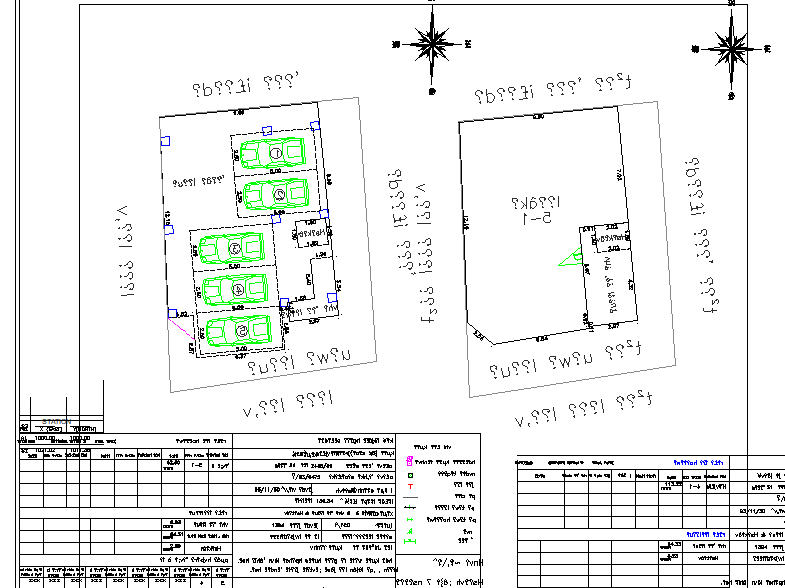North direction site detail dwg file