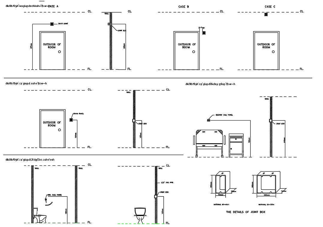  Nurse call system details are given into the autocad DWG Drawing file. Download the Autocad DWG drawing file.