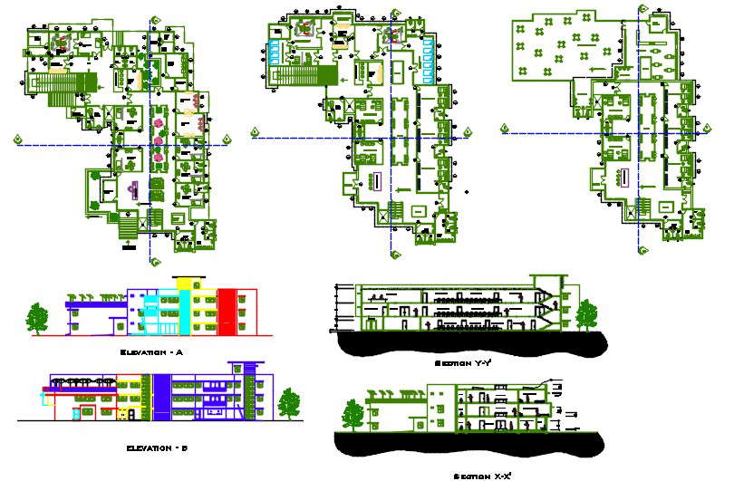 Nursing home with hospitalization facilities