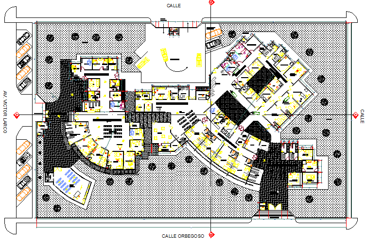 Obstetric surgical center of health plan detail dwg file