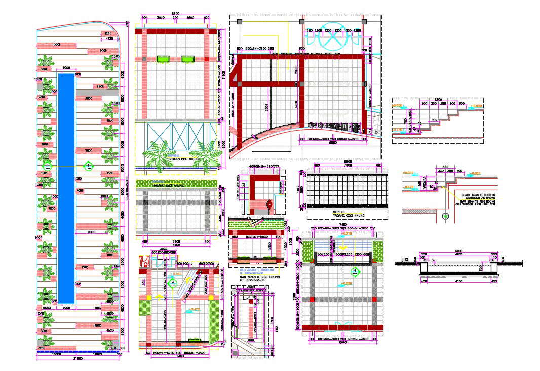 Office Building CAD Layout Plan