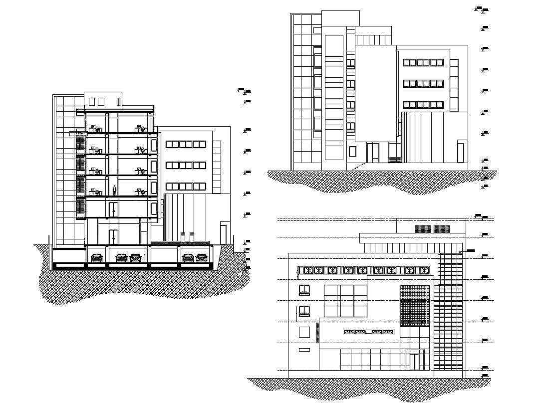 Office Building DWG File