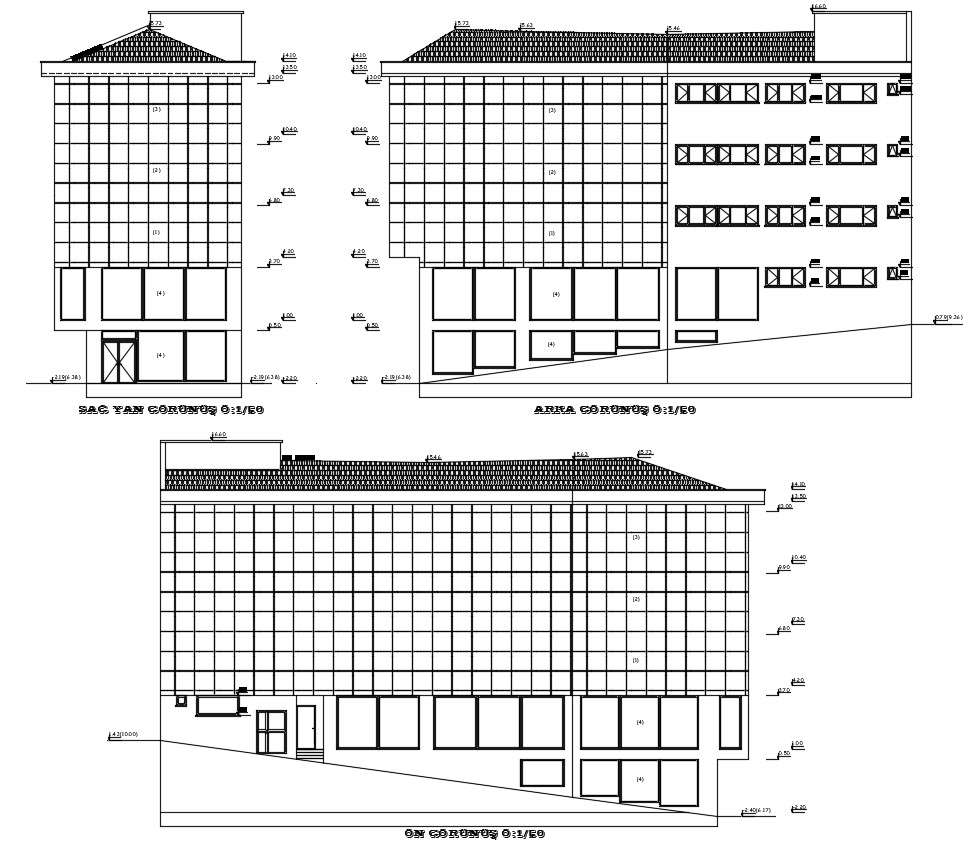 Office Building Elevation CAD Drawing