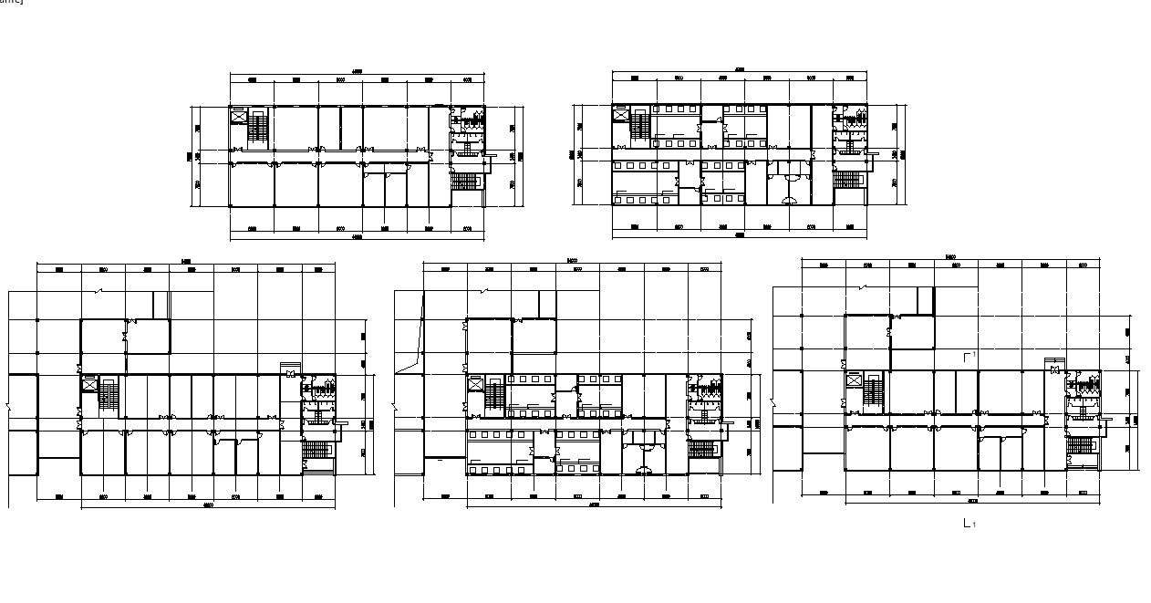 Office Building Floor Plan CAD Drawing 