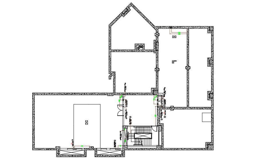 Office Building Layout Architecture Plan CAD File 