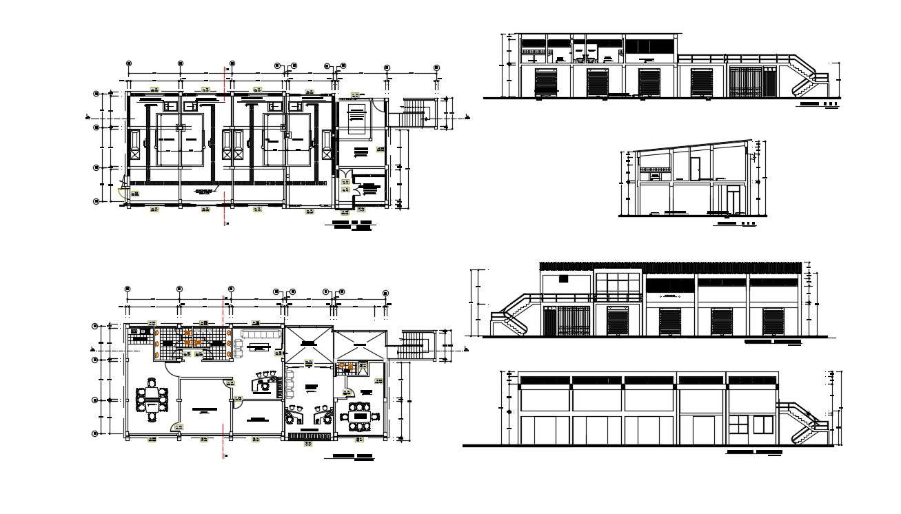 Office Building Plans In AutoCAD File