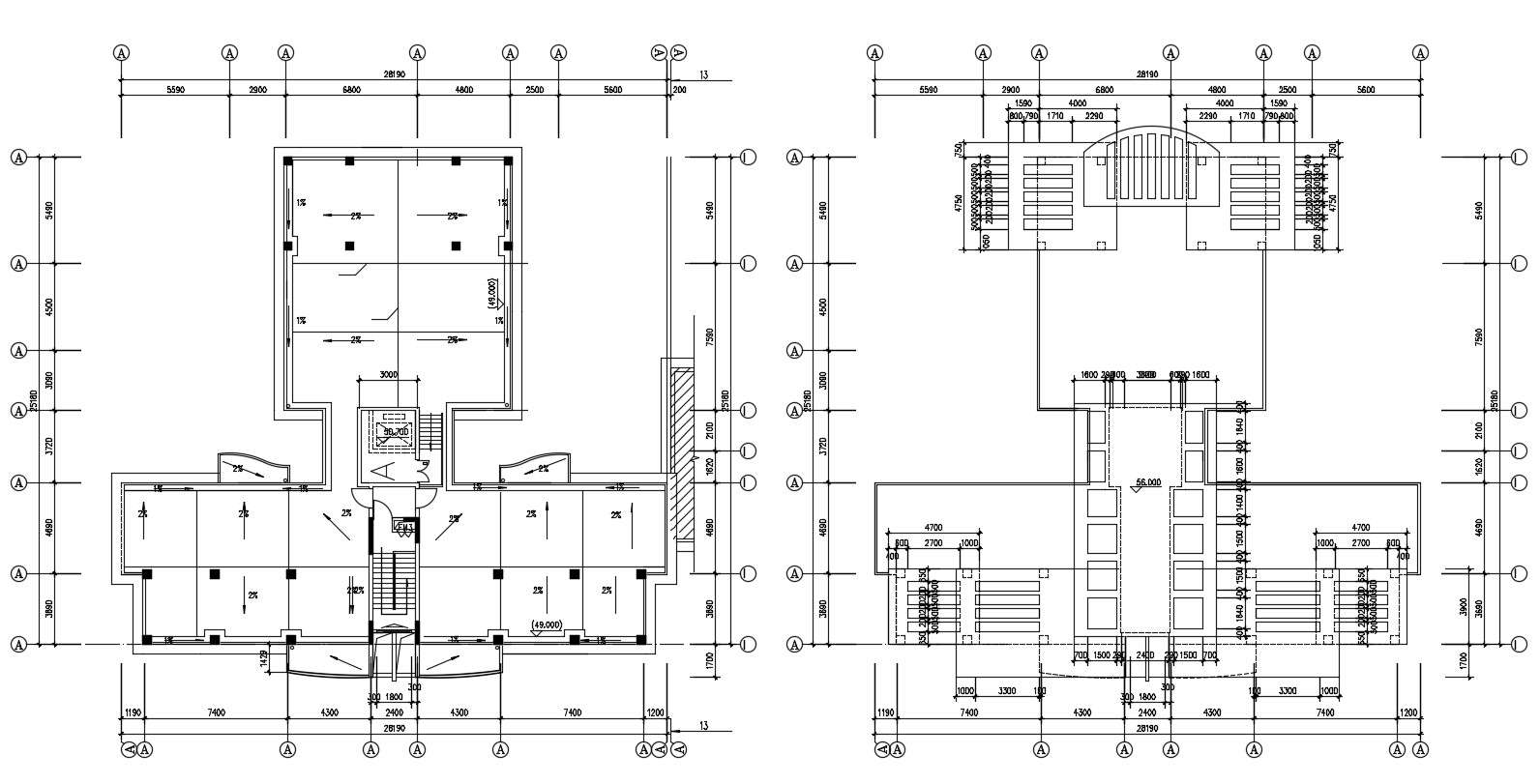 Office Building Project Free DWG File