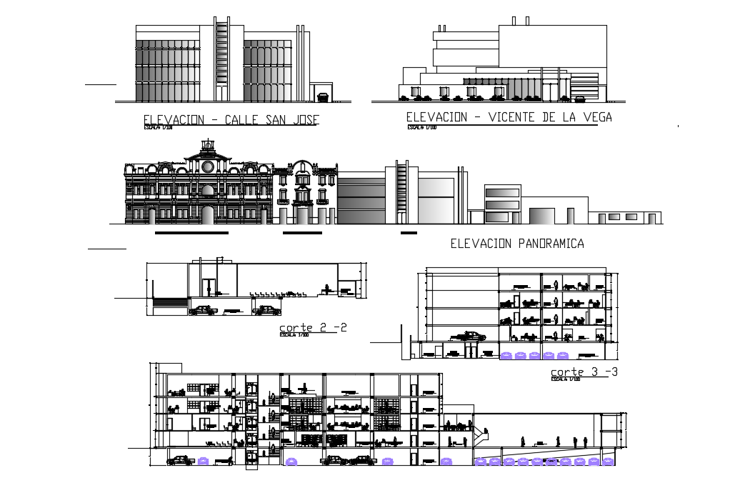 Office Building dwg file