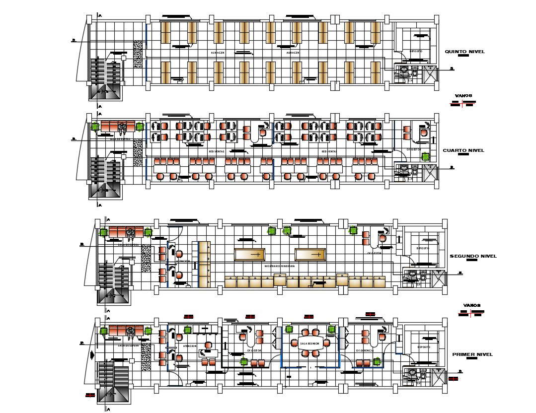 Office Floor CAD Drawing