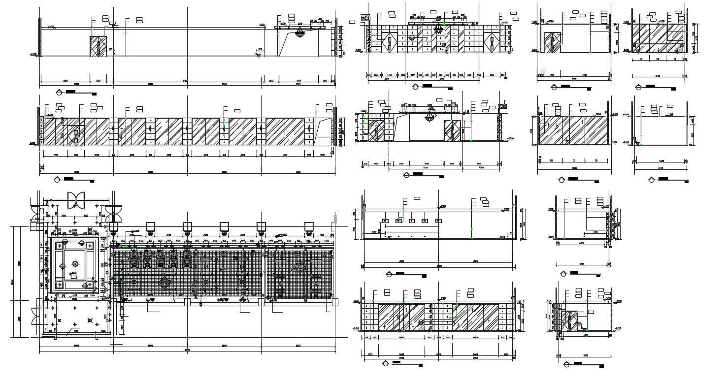 Office Floor Elevation Design DWG File