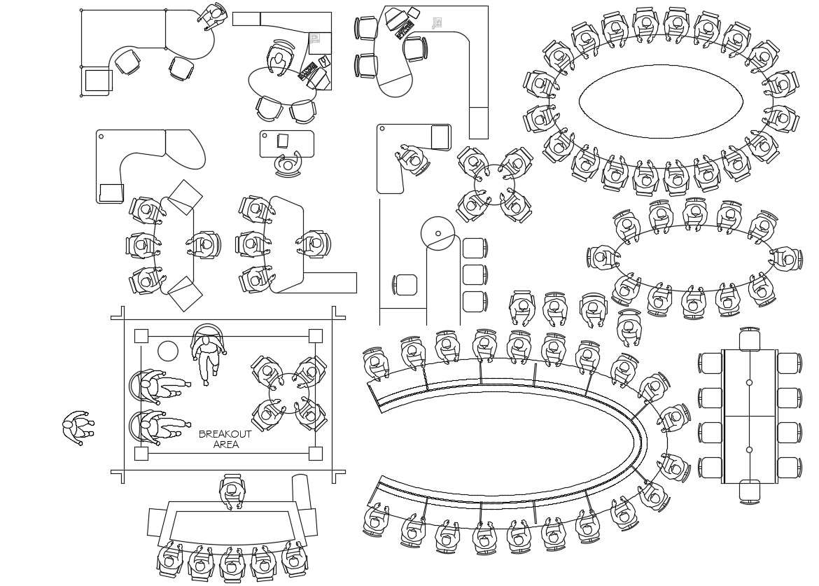 Office Furniture CAD Blocks