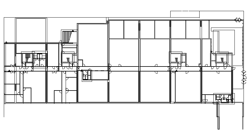 Office Section plan dwg file