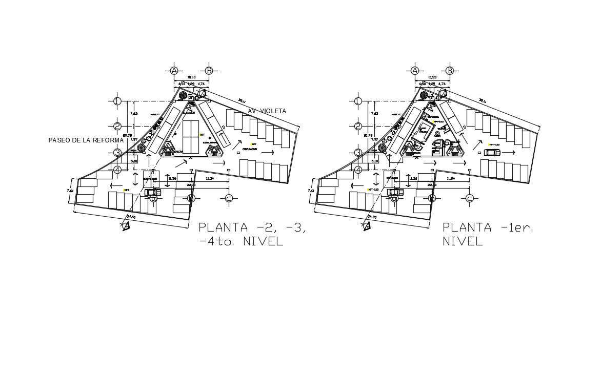 Office Layout Plan  In DWG File  