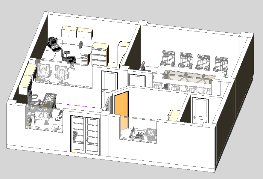 Office Management dwg file