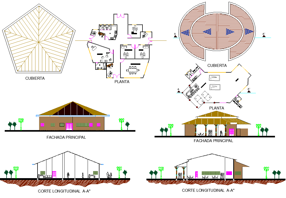 Office and Sports Lounge dwg file 