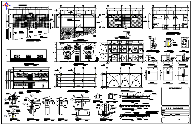 Office building design drawing 