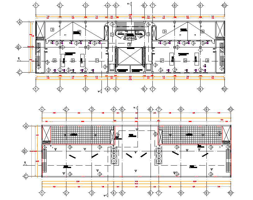 Office building detail dwg file