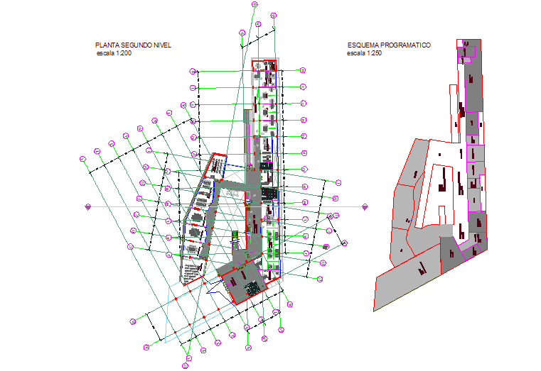 Office building plan detail dwg file