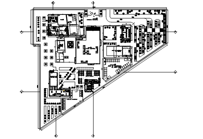 Office building plan detail dwg file